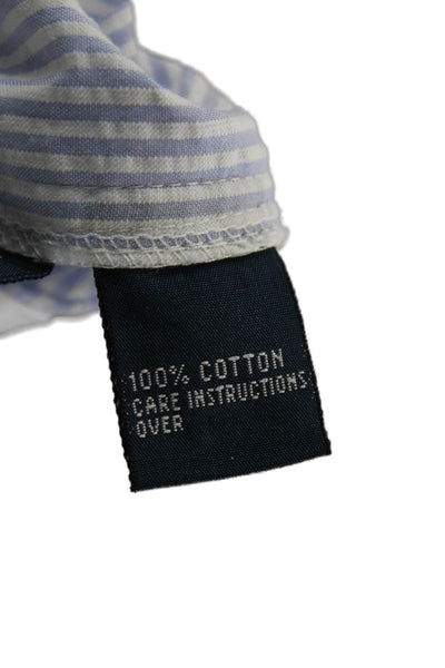 Polo Ralph Lauren Mens Chino Pants Blue Striped Cotton Button Size 33