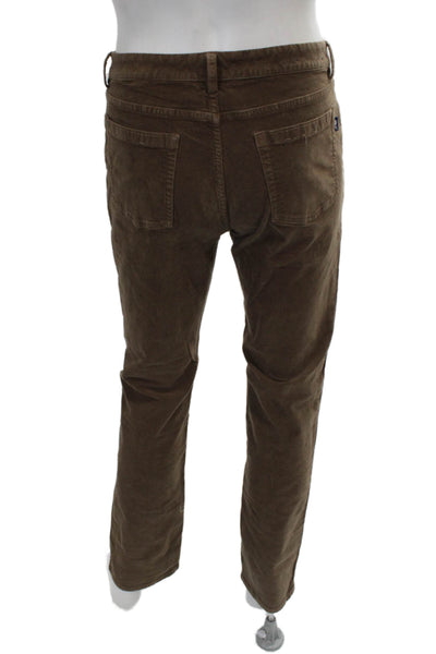 Vineyard Vines Mens Brown Cotton Button Pants Size 33