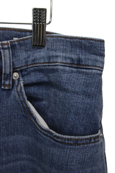 Frame Mens Tapered Jeans Blue Denim Button Fly Size 32