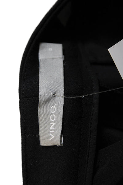Vince Women Ankle Pants Black Cotton Blend Size 12