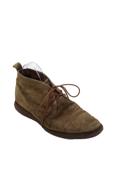 Cole Haan Mens Suede Lace Up Ankle Boots Brown Size 9 Medium