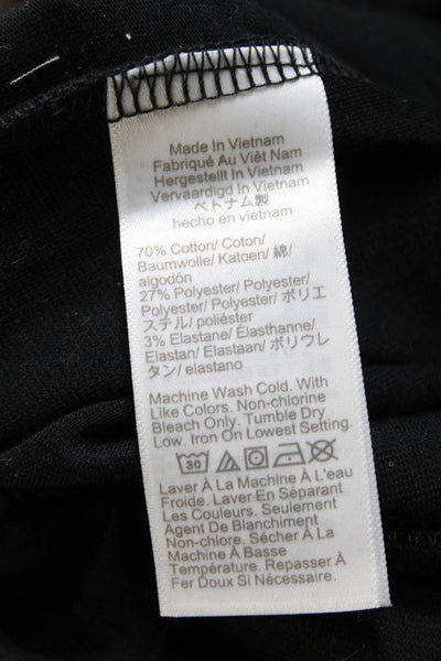 J Crew Womens Sweatpants Black Cotton Pull On Size XS