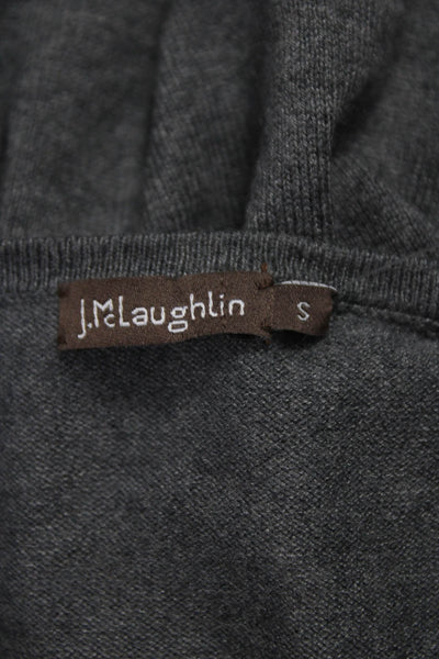 J. Mclaughlin Women Cotton Crewneck Pullover Sweater Gray Size S