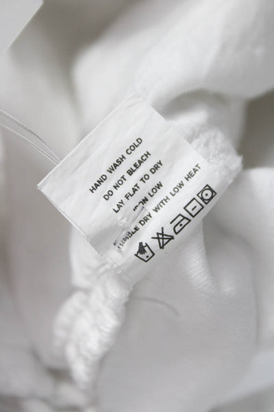Superdown Womens White Cotton Cargo Pants Zipper Size M