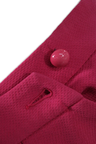 Armani Collezioni Women Pencil Wool Knee Length Skirt Pink Size 6