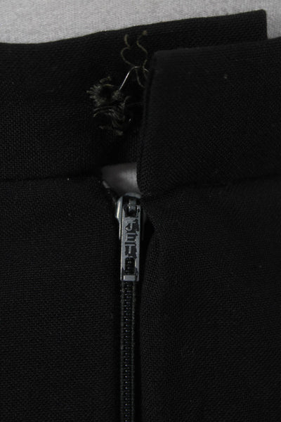 Christian Dior Womens Pencil Skirt Black Cotton Zip Fall Size S