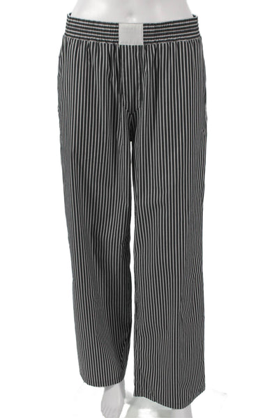 Lioness Women Paperbag Pants Striped Multicolor Cotton Pull On Size S