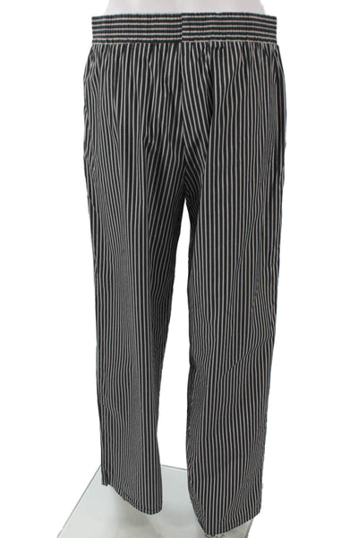 Lioness Women Paperbag Pants Striped Multicolor Cotton Pull On Size S