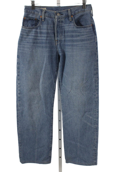 Levi Strauss & Co Unisex Adults Straight Blue High Rise Jeans Size 27