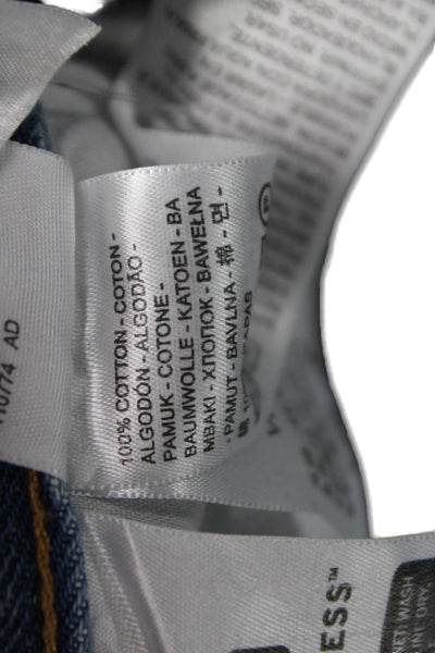 Levi Strauss & Co Unisex Adults Straight Blue High Rise Jeans Size 27
