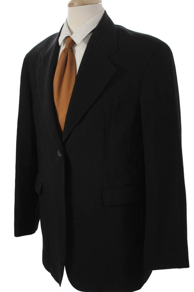 The Frankie Shop Mens Black Blazer Long Sleeve Button Size M