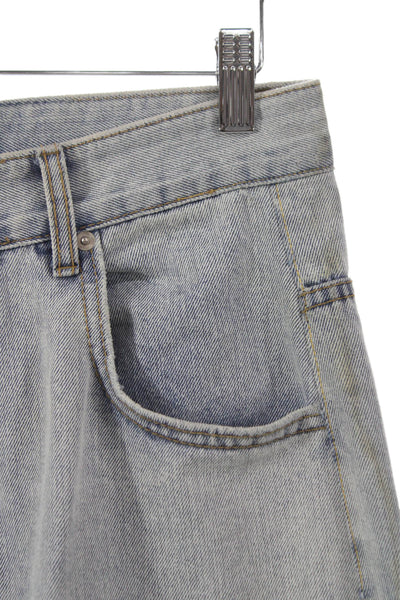 Sickos Unisex Adults Wide-Leg Blue Jeans Size 28