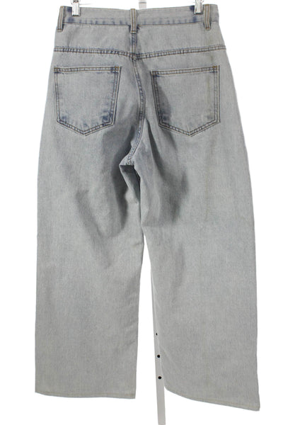 Sickos Unisex Adults Wide-Leg Blue Jeans Size 28