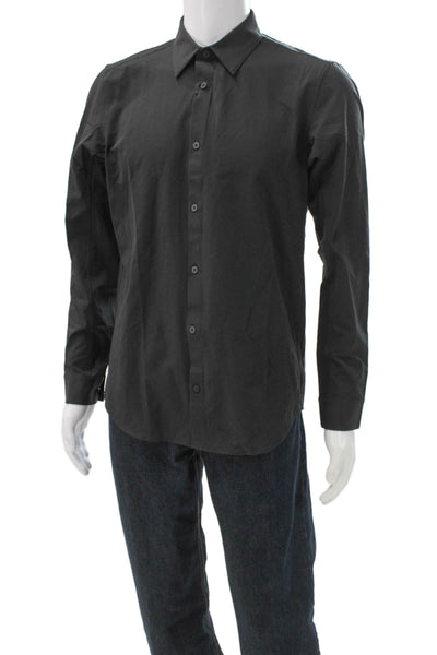 Lululemon Mens Long Sleeves Button Down Shirt Black Size Medium