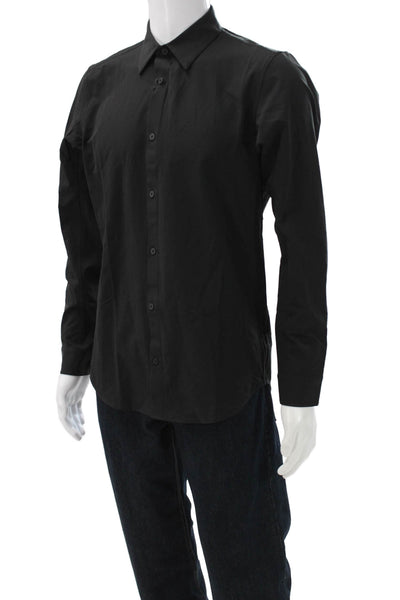 Lululemon Mens Long Sleeves Button Down Shirt Black Size Medium