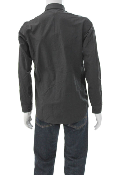 Lululemon Mens Long Sleeves Button Down Shirt Black Size Medium