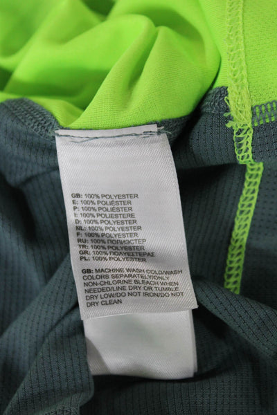 The North Face Mens Basic Short Sleeve Crew Neck T-Shirt Green Polyester Size M