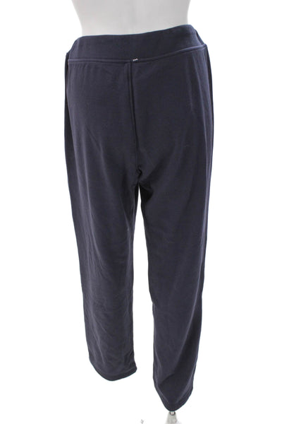 Ugg Women Jogger Pants Blue Drawstring Cotton Blend Solid Size L