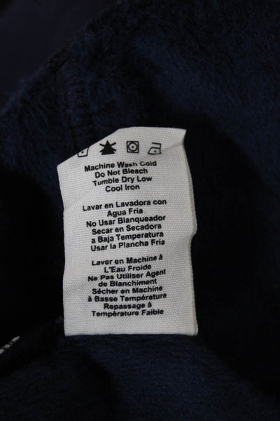 Ugg Women Jogger Pants Blue Drawstring Cotton Blend Solid Size L