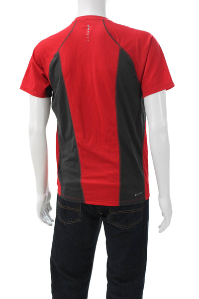 The North Face Mens Basic Red Polyester Crew Neck T-Shirt Size S