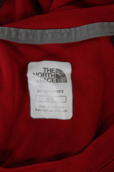 The North Face Mens Basic Red Polyester Crew Neck T-Shirt Size S