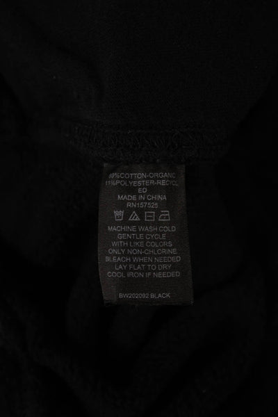 WSLY Womens Black Cotton Blend Jogger Pants Size S