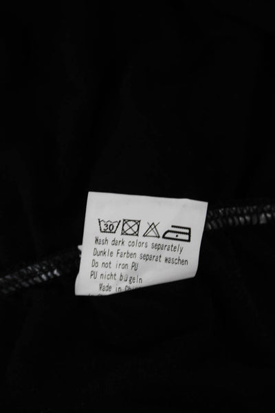 Grace Karin Womens Black Mini Dress Square Neck Long Sleeve Viscose Size M