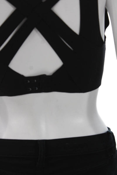Lululemon Womens Black Performance Sports Bra Hook&Eye Size L