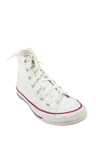 Converse Womens Canvas High Top Sneakers White Size 7