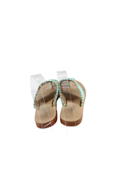 Jack Rogers Childrens Girls Whipstitch Thong Sandals Blue Size 7