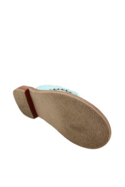 Jack Rogers Childrens Girls Whipstitch Thong Sandals Blue Size 7