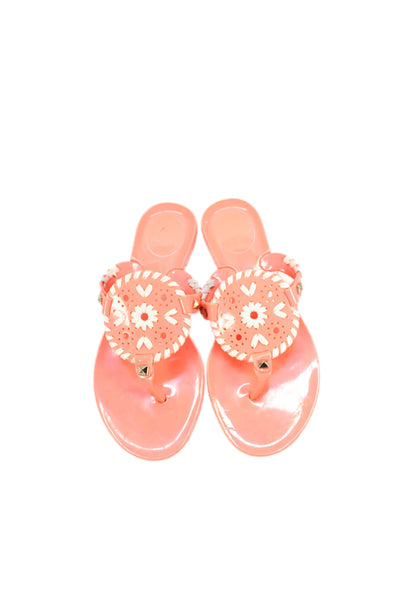 Jack Rogers Childrens Girls Thong Sandals Creamsicle Orange Size 7