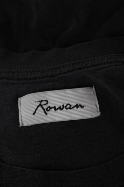 Rowan Womens Basic T-Shirt Gray Cotton Crew Neck Short Sleeve Size XS