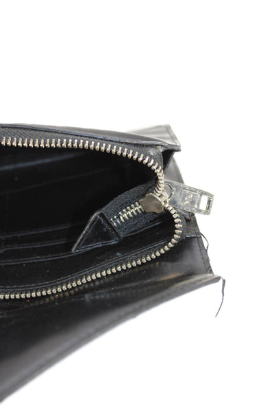 Jacobs By Marc Jacobs Womens Shiny Leather Envelope Wallet Black