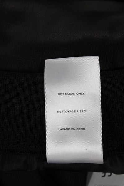 Habitual Women Black Faux Leather Jogger Pants Drawstring Size XS