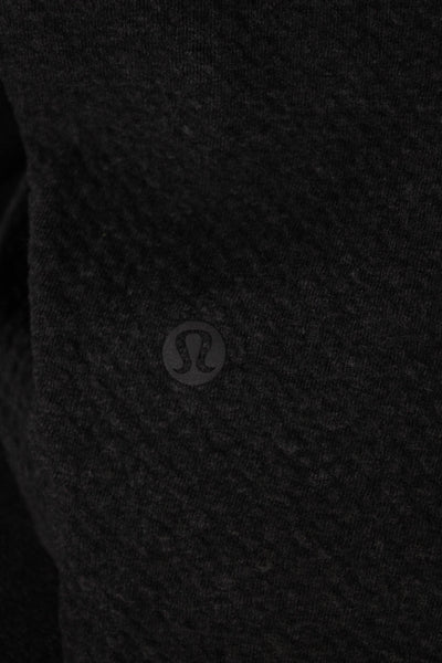 Lululemon Mens Athletic Gray Geometric Polyester Blend Drawstring Shorts Size M