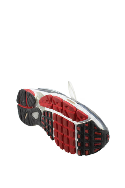 Nike Mens Air Equalon Running Sneakers Silver Red Size 10