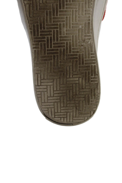 Loeffler Randall Womens Rainbow Detail Low Top Sneakers White 6.5