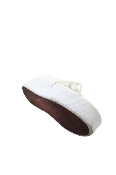 Superga Womens Platform Low Top Casual Sneakers White Size 7
