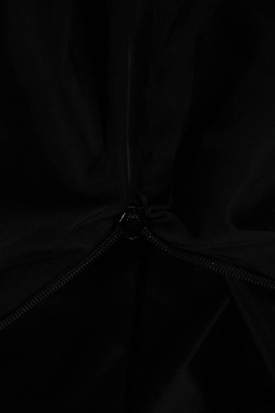 Dolce & Gabbana Women Straight Pencil Satin Skirt Black Short Size S