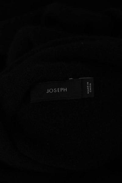 Designer Womens Cashmere Turtleneck Pullover Black Long Sleeve Size S