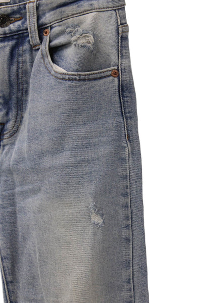 Pistola Women Blue High Rise Flared Jeans Cotton Size 25