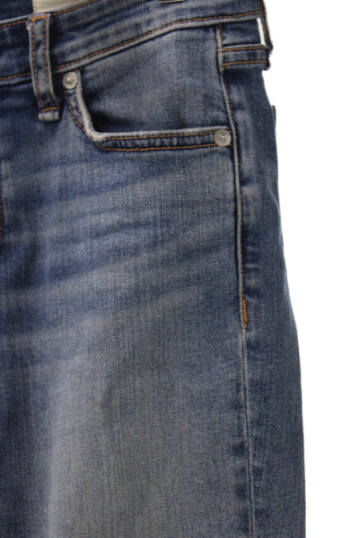 Rag & Bone Womens Skinny Blue Jeans Low Rise Cotton Inseam 26 Size 25