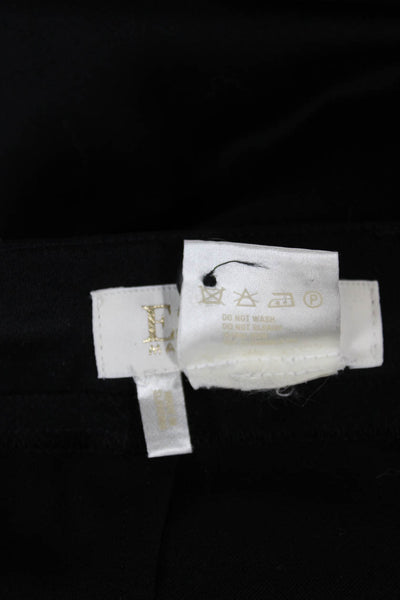 Escada Womens Dress Pants Black Wool Button Front Size 42