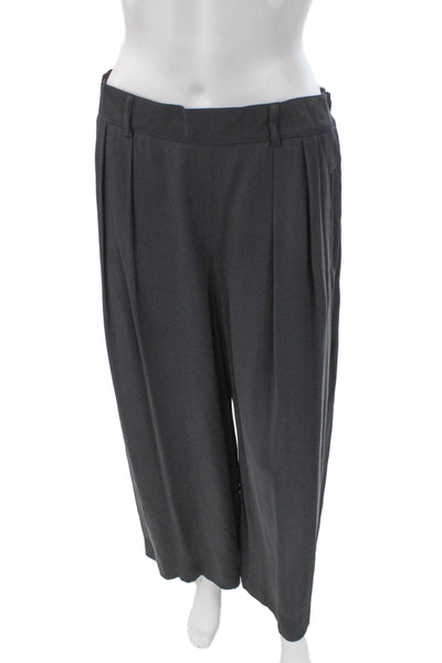 Escada Womens Dress Pants Black Polyester Blend Size 42