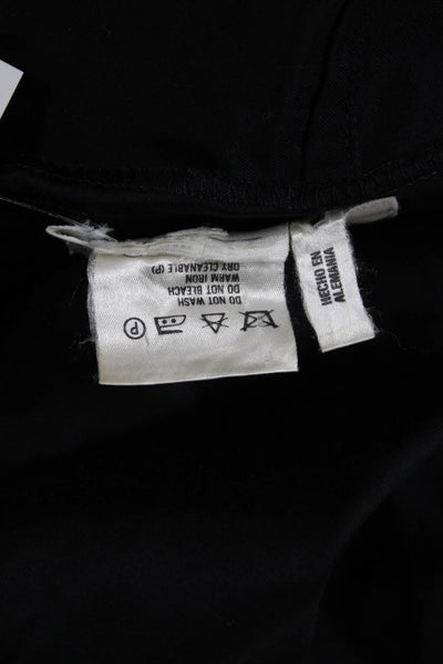 Escada Margaretha Ley Women Bermuda Shorts Black 100% Cotton Size 42
