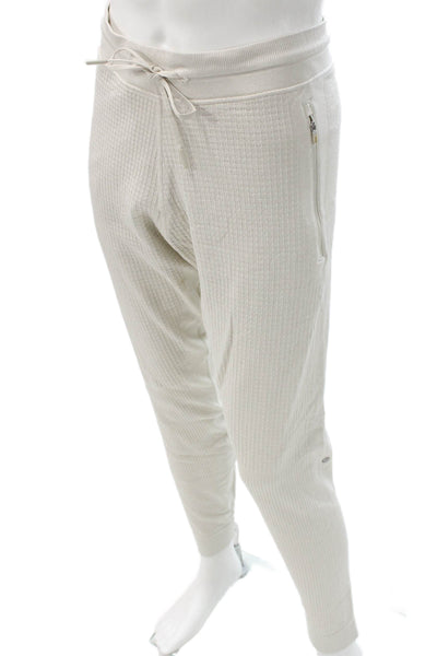 Lululemon Mens Joggers Beige Nylon Drawstring Inseam 29 Size M