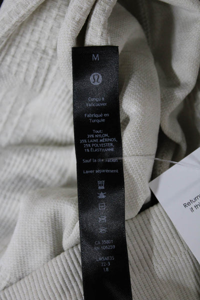 Lululemon Mens Joggers Beige Nylon Drawstring Inseam 29 Size M