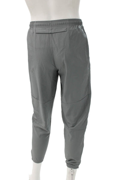 Nike Mens Track Pants Gray Drawstring Polyester Size M