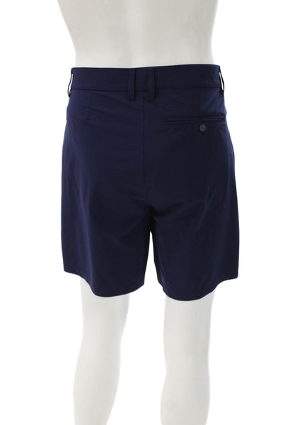 Rhone Mens Athletic Blue Polyester Blend Shorts Size 34